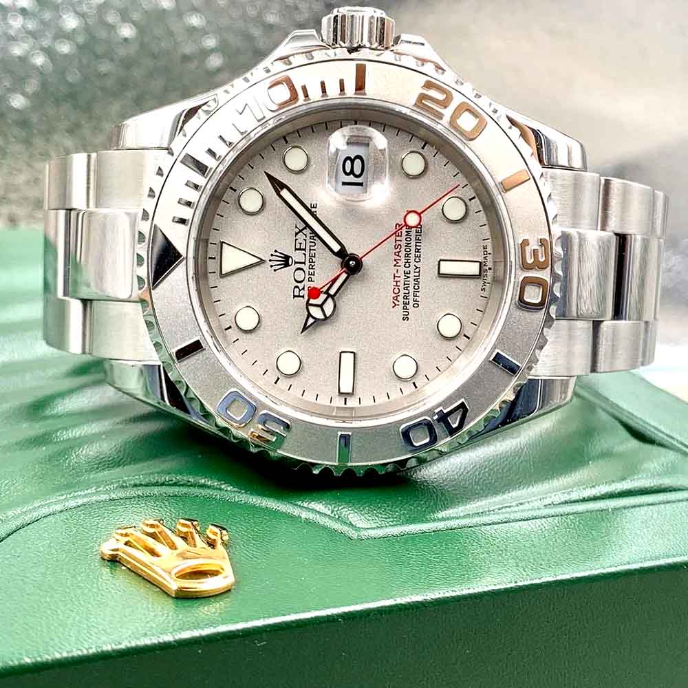 ROLEX Yacht-Master 40 Platinum Dial Stainless Steel - Olympus Time